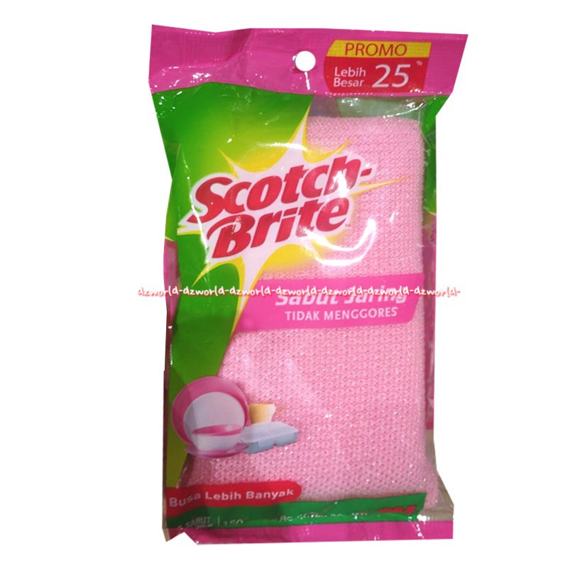 Scotch Brite Sabut Jaring Motif Untuk Alat Makan Plastik