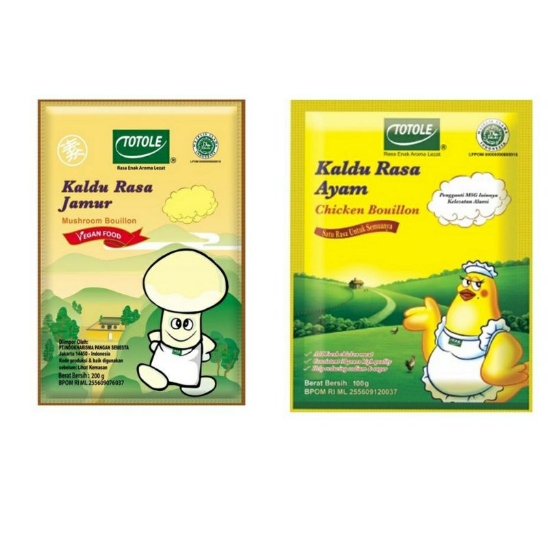 

Totole Kaldu Jamur 80 gr / Kaldu Ayam 100 gr