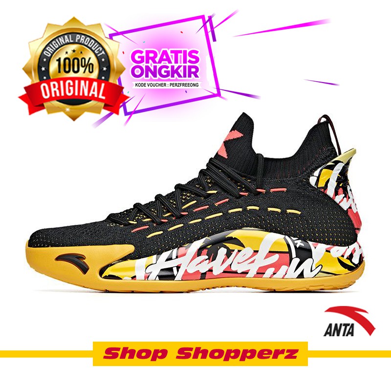 Sepatu Basket Original Anta Klay Thompson KT5 Low Have Fun in LA