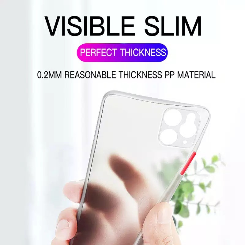 Ultra slim Thin matte PP CAMERA COVER IPHONE 12 MINI 11 12 PRO MAX X XR Xs Max case Casing