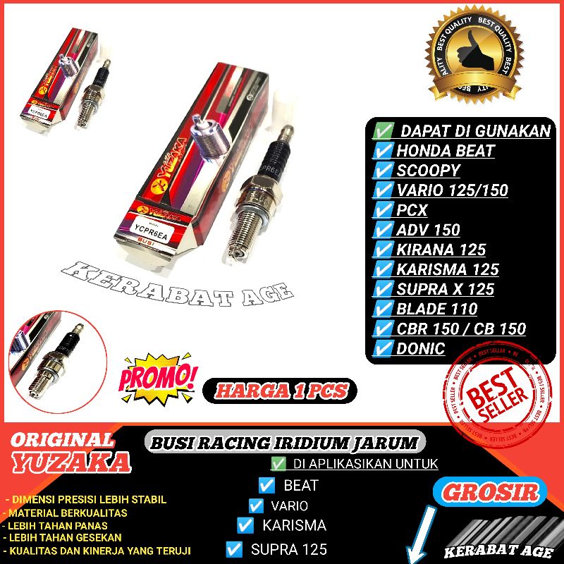 Busi racing Iridium beat Vario Scoopy dll Original YCPR6EA