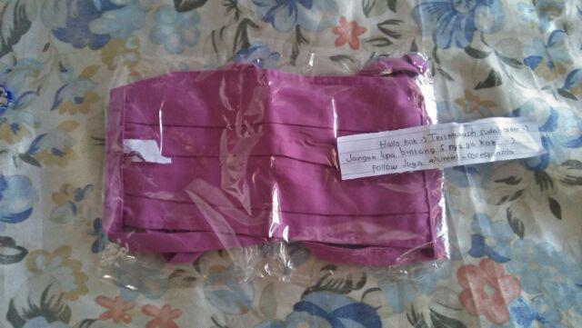 Dapatkan Masker Oxford Kain Tali Sambung Nih