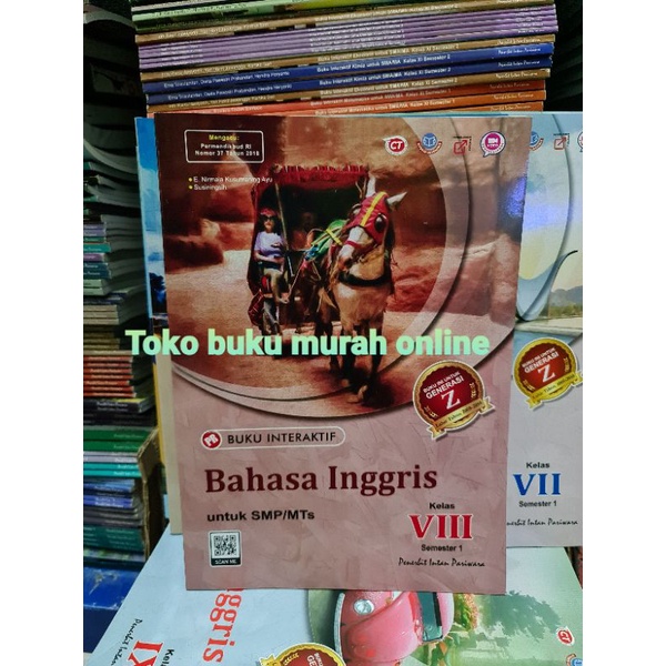 Buku lks pr interaktif bahasa inggris kelas VIII, 8 semester 1 tahun 2022 kurikulum merdeka belajar 
