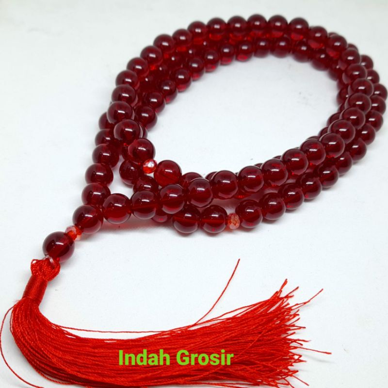 TASBIH BATU MERAH SIYEM 10MM 99BUTIR ORIGINAL