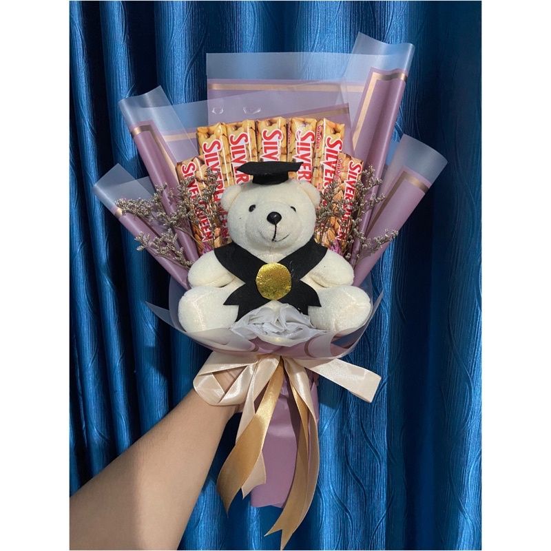 Buket Coklat Valentine (Buket Wisuda Boneka. Buket Wisuda Coklat)