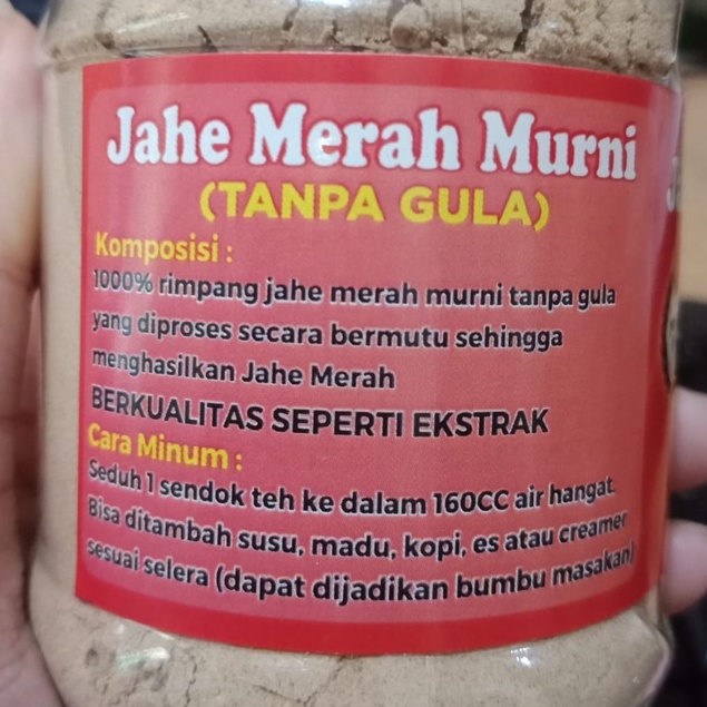 Jahe merah bubuk murni 110 dapat 3 pcs