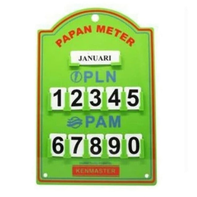 Papan Meteran PLN PAM Listrik Air meter Kenmaster