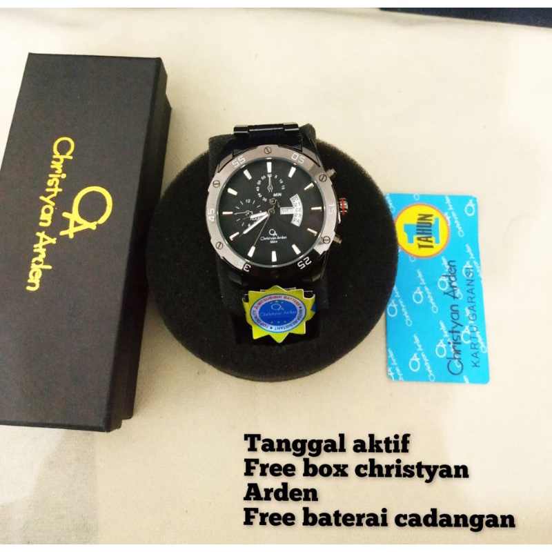 Jam tangan Pria Bahan Rantai Original Christyan Arden