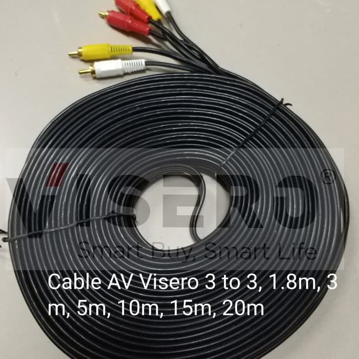 Cable RCA/Kabel RCA/Cable AV/Kabel AV 20M Jack 3 To 3 Visero