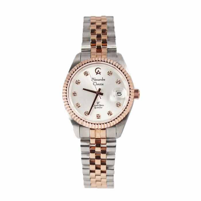 ORIGINAL Jam Tangan Wanita Alexandre Chritie AC 5013 / 5014 / 5016 Rantai Garansi 1 Tahun