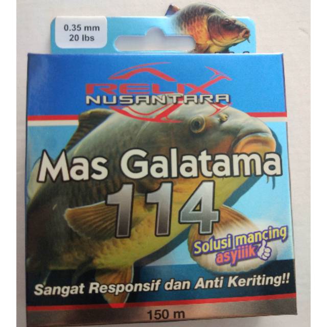 Senar Relix Mas Galatama anti keriting 150m