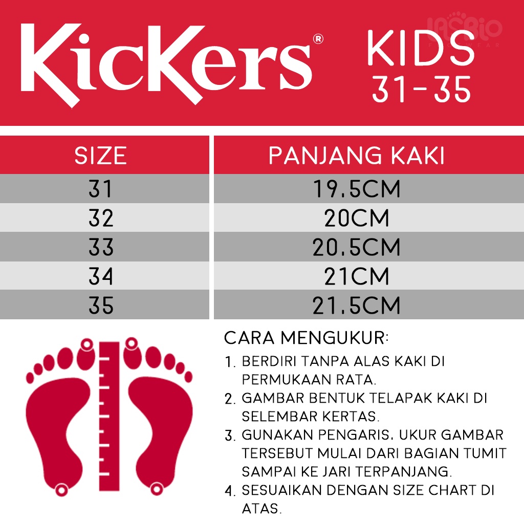 Kickers Sepatu Anak Cowok Cewek Unisex