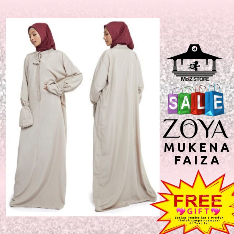 Zoya Mukena Faiza Travel Traveling Travelling Original Promo Murah Mewah Bagus Terbaru Kekinian Mode