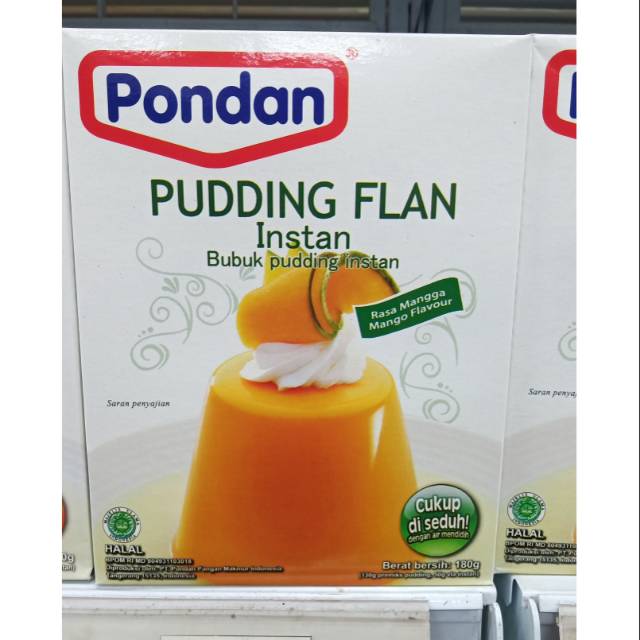 

PONDAN puding flan instant - bubuk puding instant - mangga / mango 180 gr