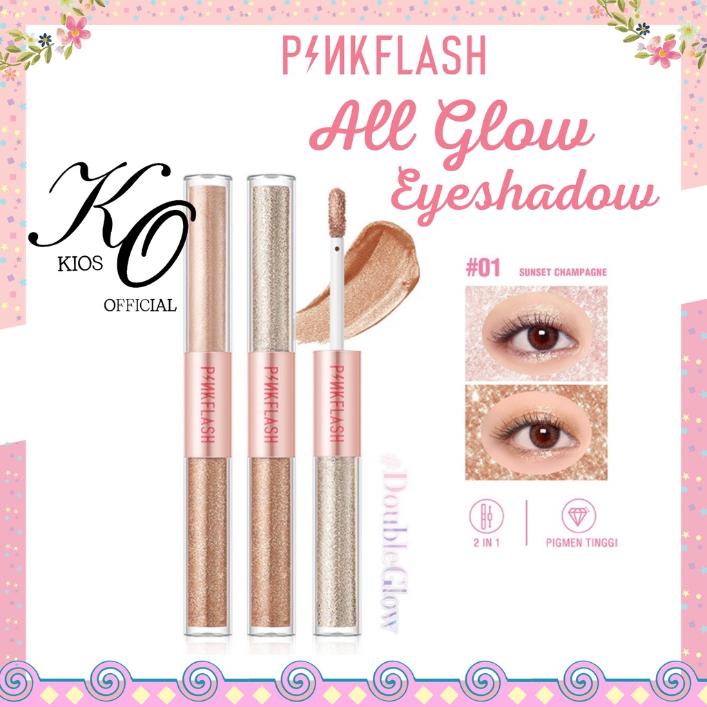 Pinkflash Double Glow 2in1 All Glow Eyeshadow Waterproof