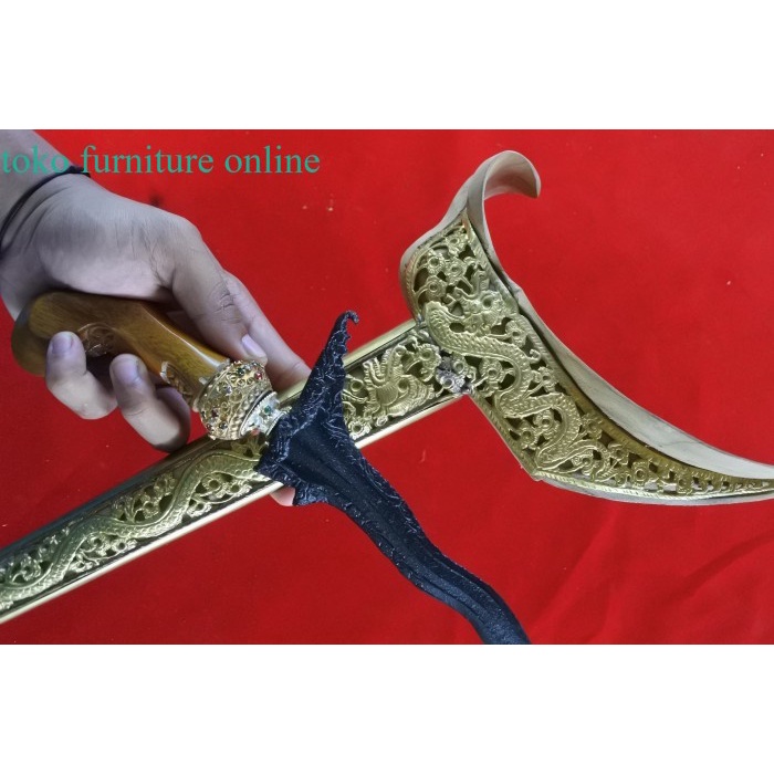 

keris langitan dapur MEGANTARA kinatah antik keleng warangka ladrangFU - BILAH SAJA