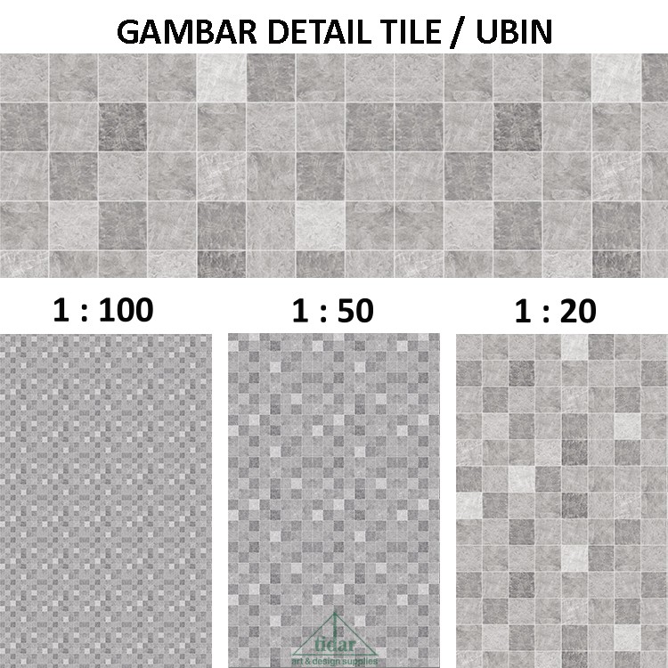 

[MR] Kertas Tekstur / Motif Tile / Ubin / Lantai Berskala / Miniblock #7