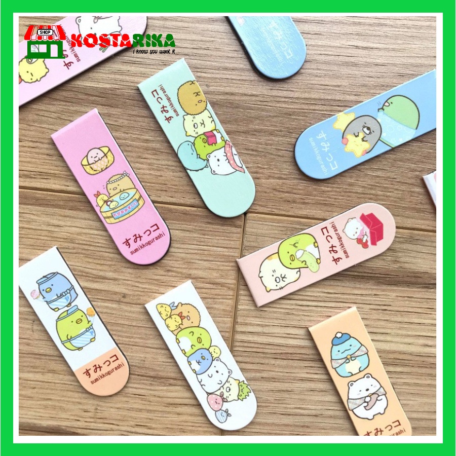 Pembatas Buku Magnetik Satuan Stationery Magnetic Bookmark