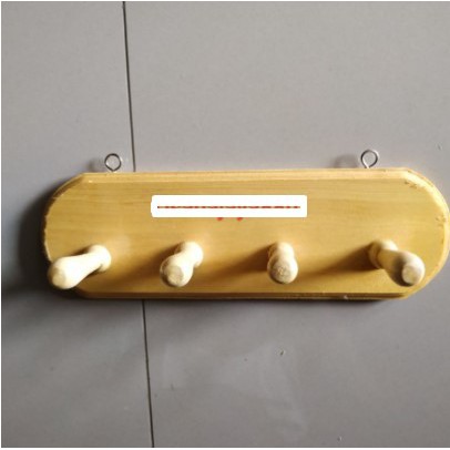 gantungan kunci kayu / gantungan dinding kayu 4 kait custom / kapstok baju unik / kapstok serbaguna