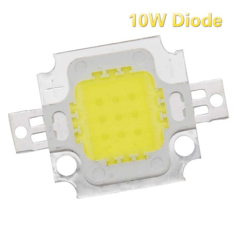 Lampu LED cob SMD Chip 10W 1100LM DC 9-12V Warna Putih