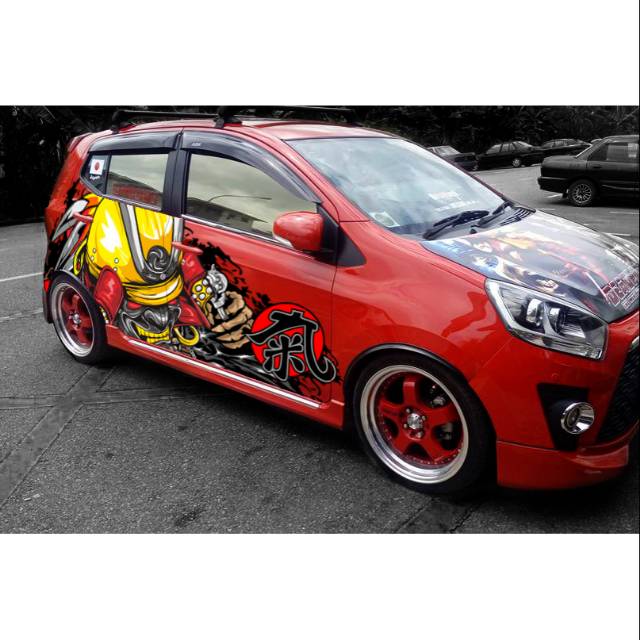 Decal ayla/agya samurai.