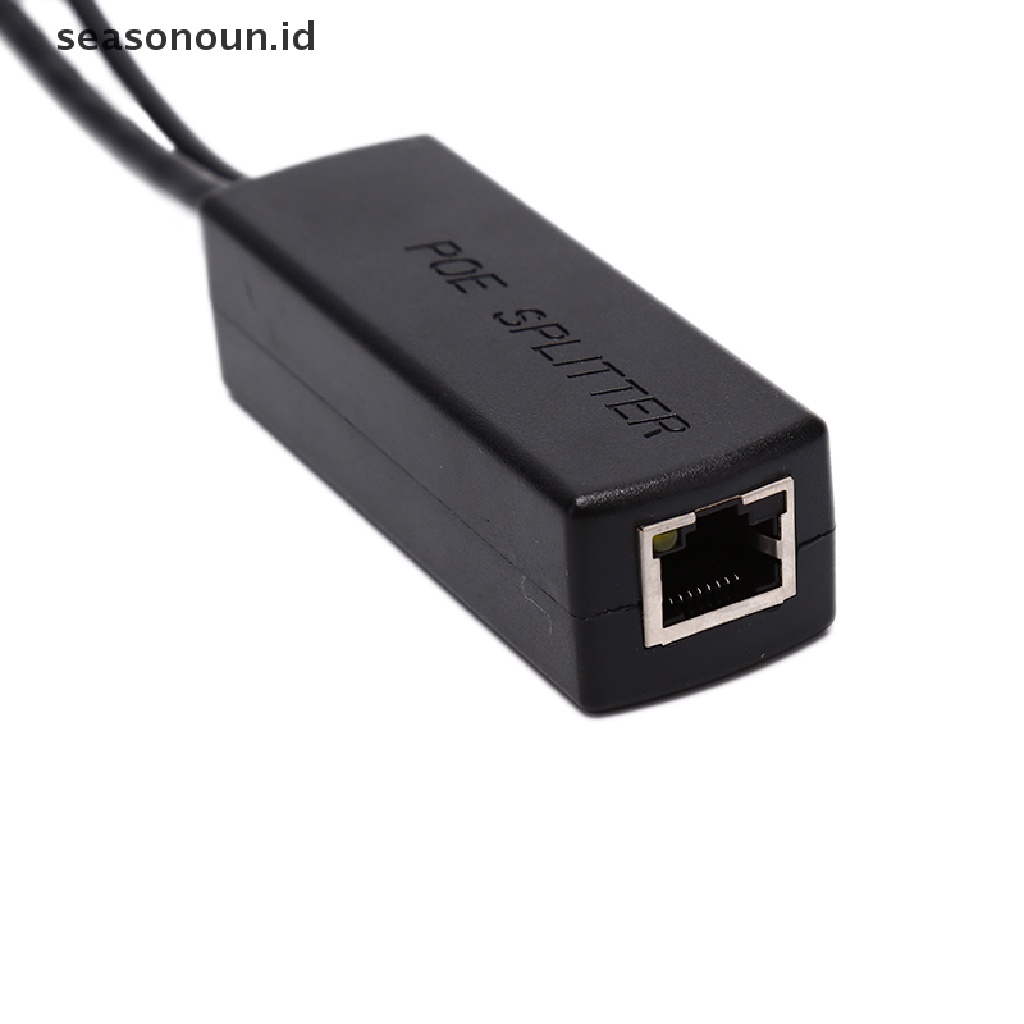 (seasonoun) Gigabit Splitter Power Over Ethernet 48V Ke 12V 1A-2A 10 / 100 / 1000Mbps