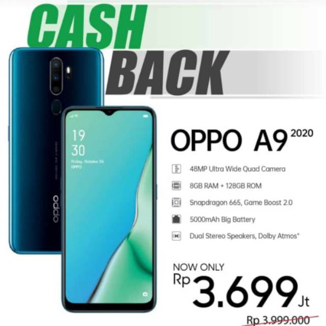 Oppo A9 ram 8/128