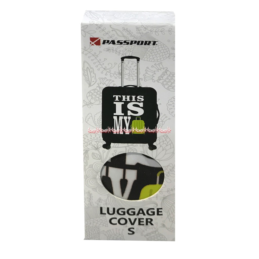 Passport Luggage Cover Sarung Koper Motif This Is my Bag Size S Ukuran 18-22 Inch