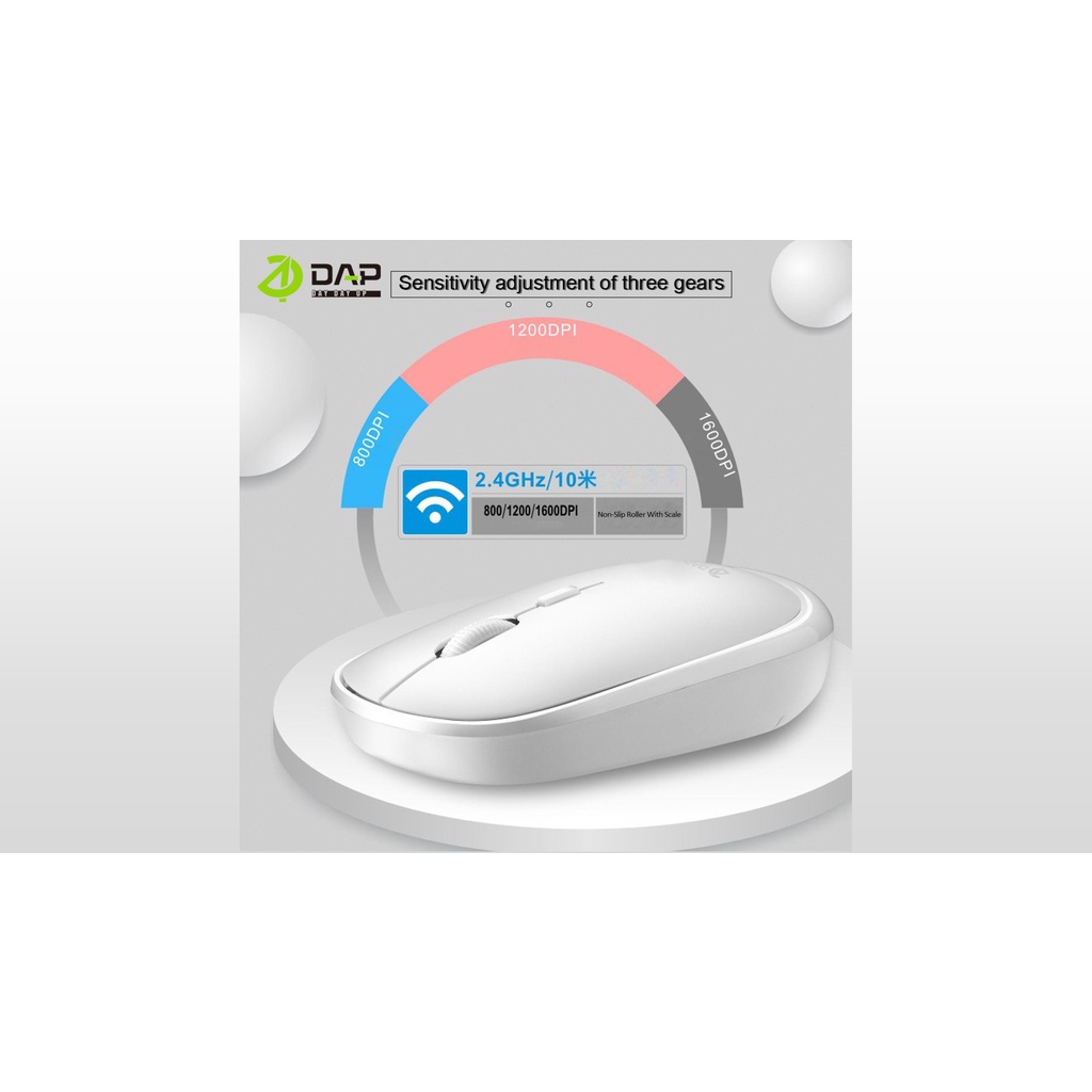 Mouse Wireless DAP W2610 4D Optical Wirelles Mouse 1600DPI