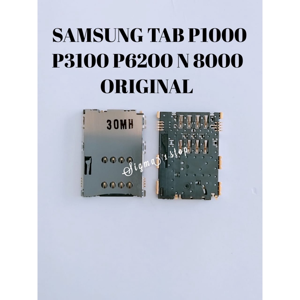 CONNECTOR SIM SAMSUNG TAB P1000 P3100 P6200 N8000 ORIGINAL  KONEKTOR SIM  SARANG SIM  SLOT SIM