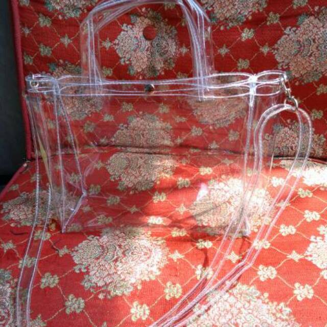 tas selempang transparan tas Wanita transparan