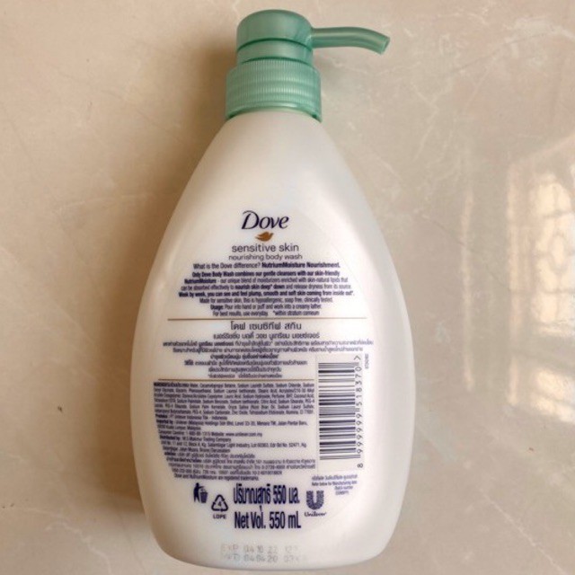 sabun dove body wash sensitive skin 550ml-1