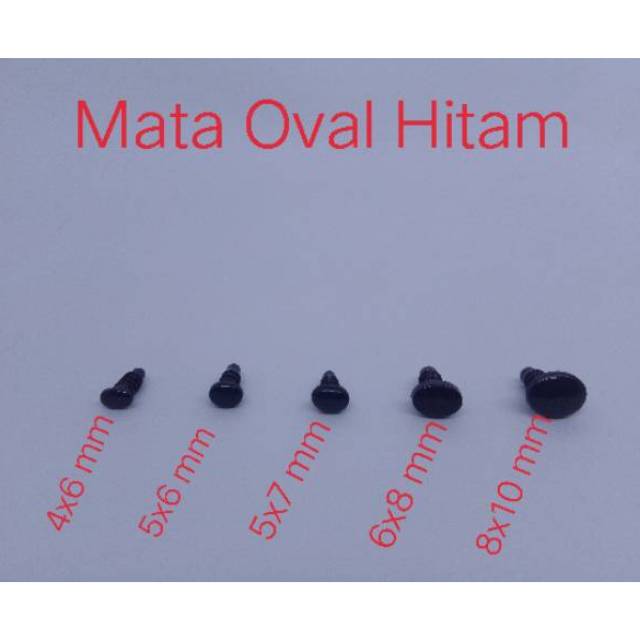 Mata Boneka Oval (10pcs)