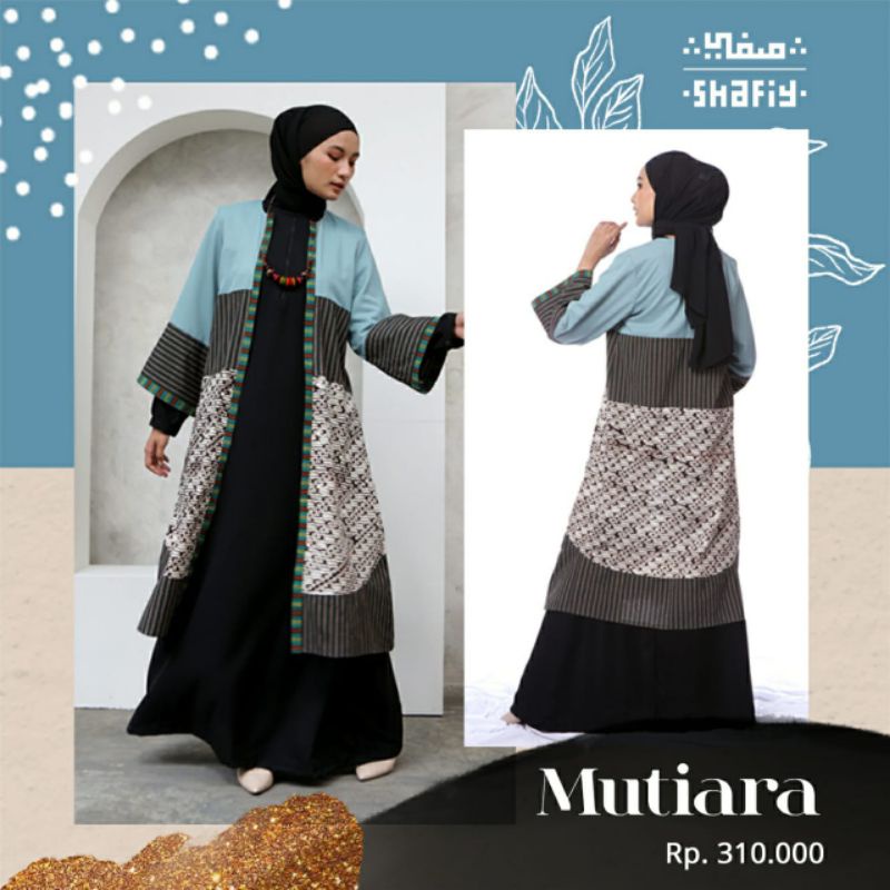 Shafiy Batik Etnik Long Outer Mutiara