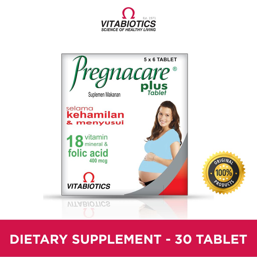 Vitabiotics Pregnacare Plus Suplemen Kesehatan Ibu Hamil Dan Menyusui 30 Tablets Shopee Indonesia