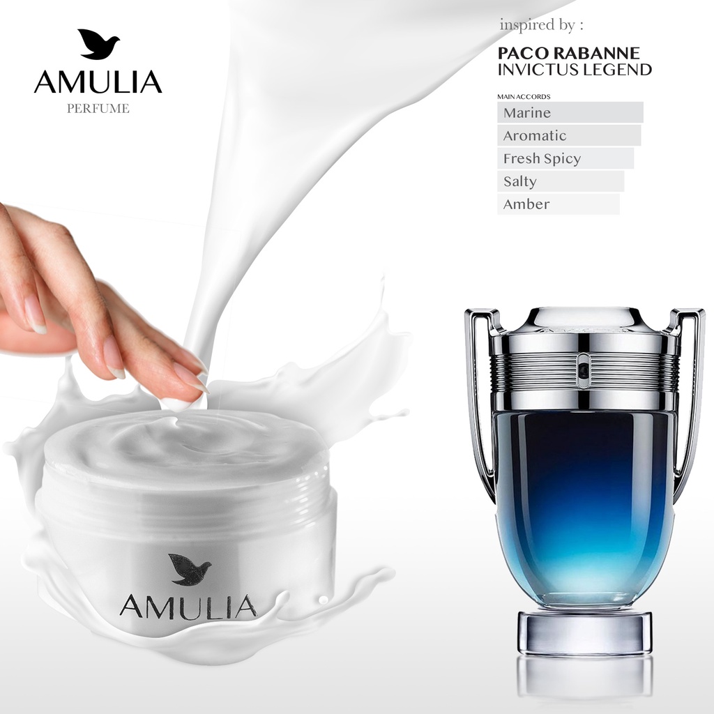 Amulia Body Lotion Aroma Inspirasi Invictus Legend 50gr