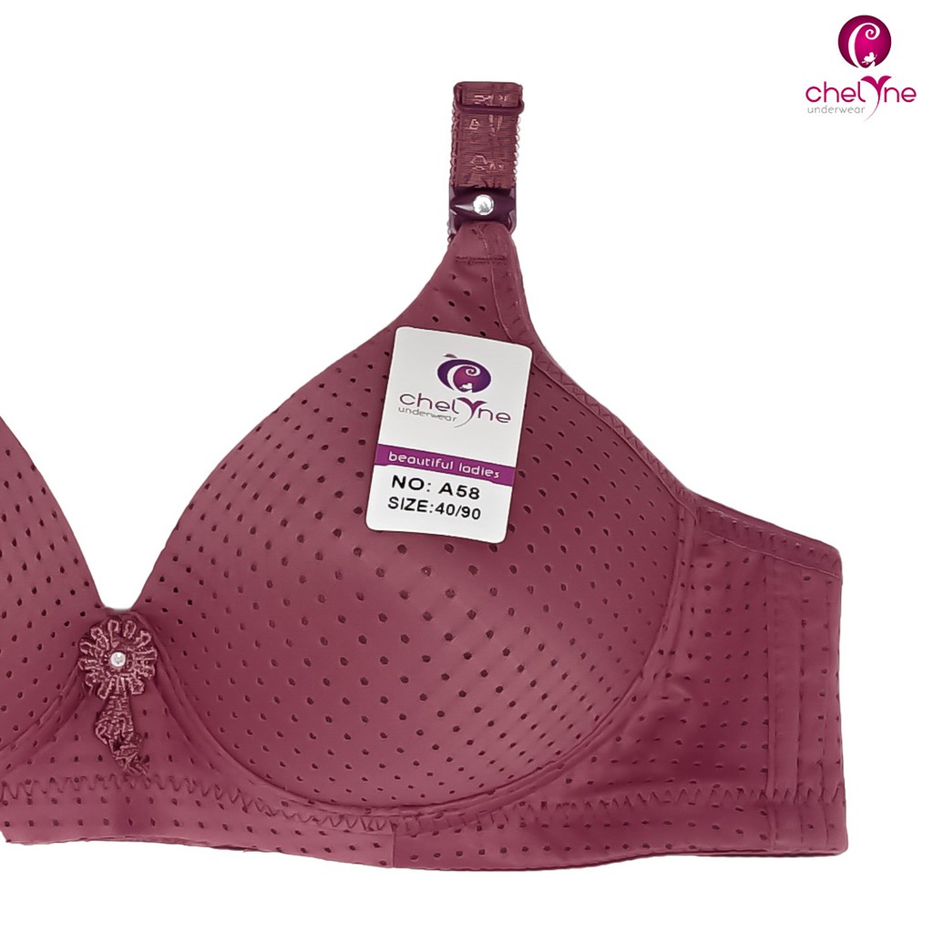 BH Chelyne Wanita Tanpa Kawat A58 Full Cup Daily Bra - Extra Comfy