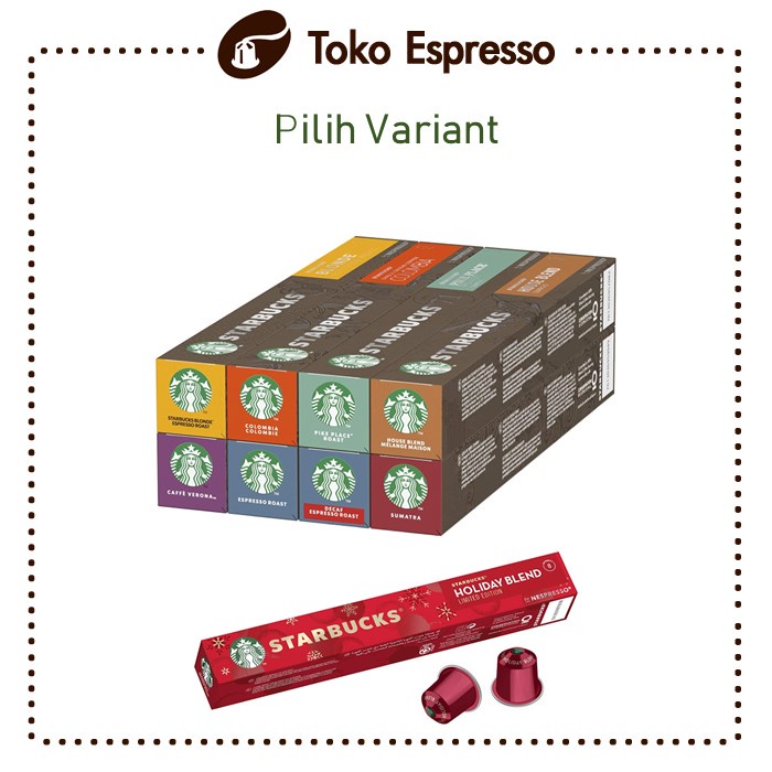 

Pilih Varian Nespresso® Starbucks® Coffee Capsule