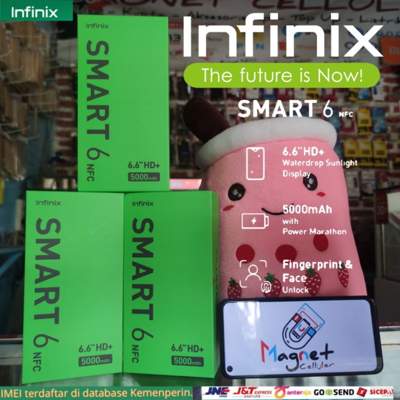 infinix smart 6 nfc 2 32 baru new segel garansi resmi