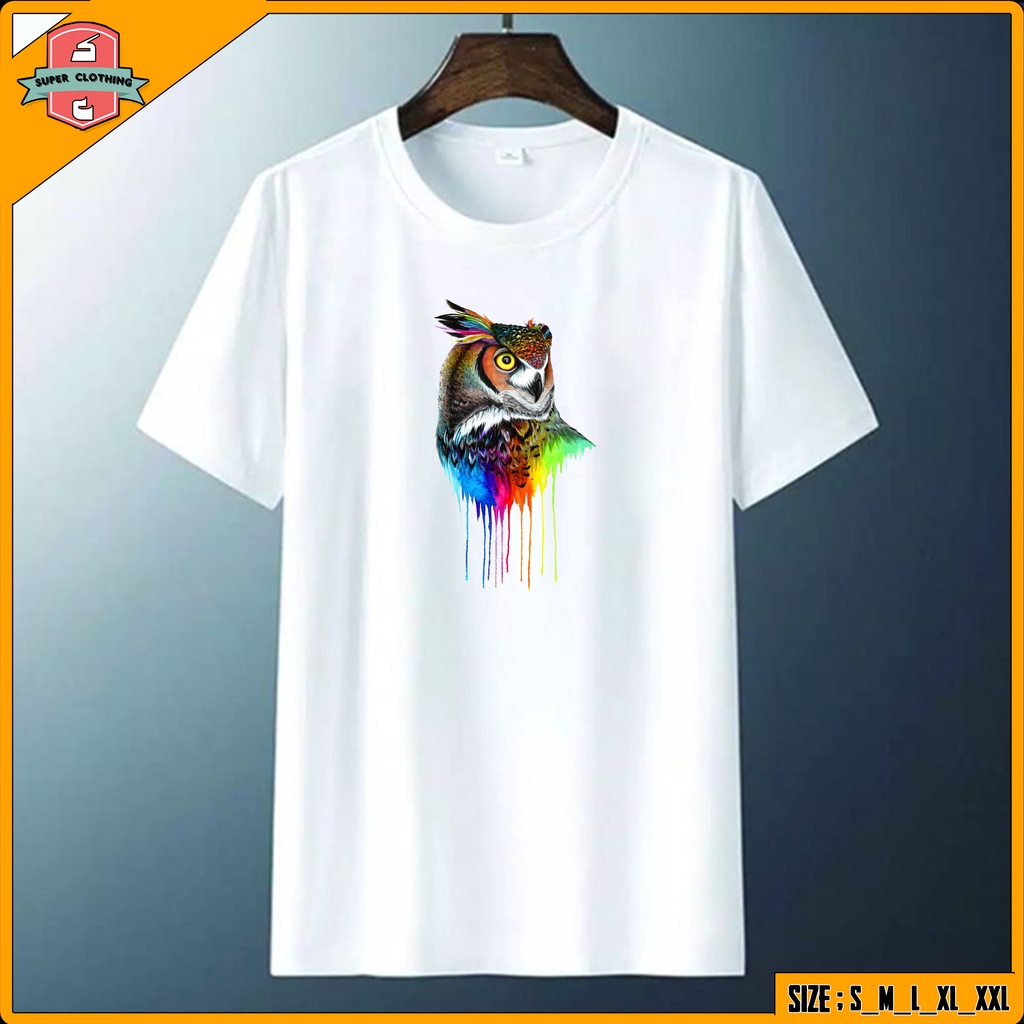 KAOS OWL - T-SHIRT BURUNG HANTU OWL - BAJU KAOS BURUNG HANTU OWL - KAOS DISTRO BURUNG HANTU OWL