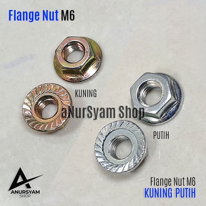 M6 Mur Flange Nut / Hex Flange Nut M6