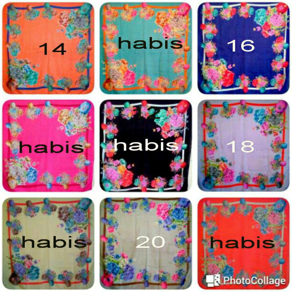 Kerudung Segi 4 motif seri Armana umama v2
