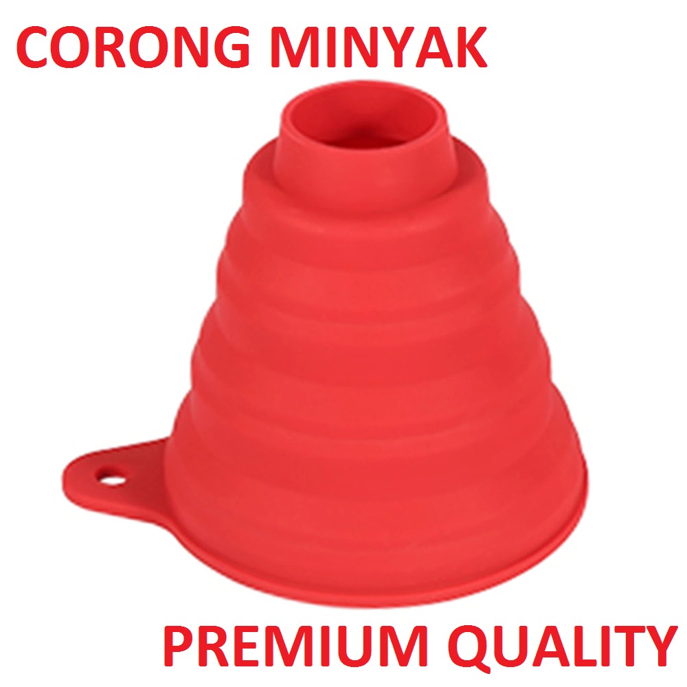 Corong Minyak / Corong / Corong Lipat Air Minyak Bensin Kendaraan Collapsible Silicone Funnel