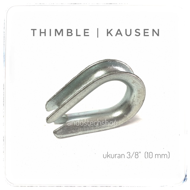 Kausen 10mm / Thimble Sling 3/8" / Lekukan Tali Kabel Seling 10 mm