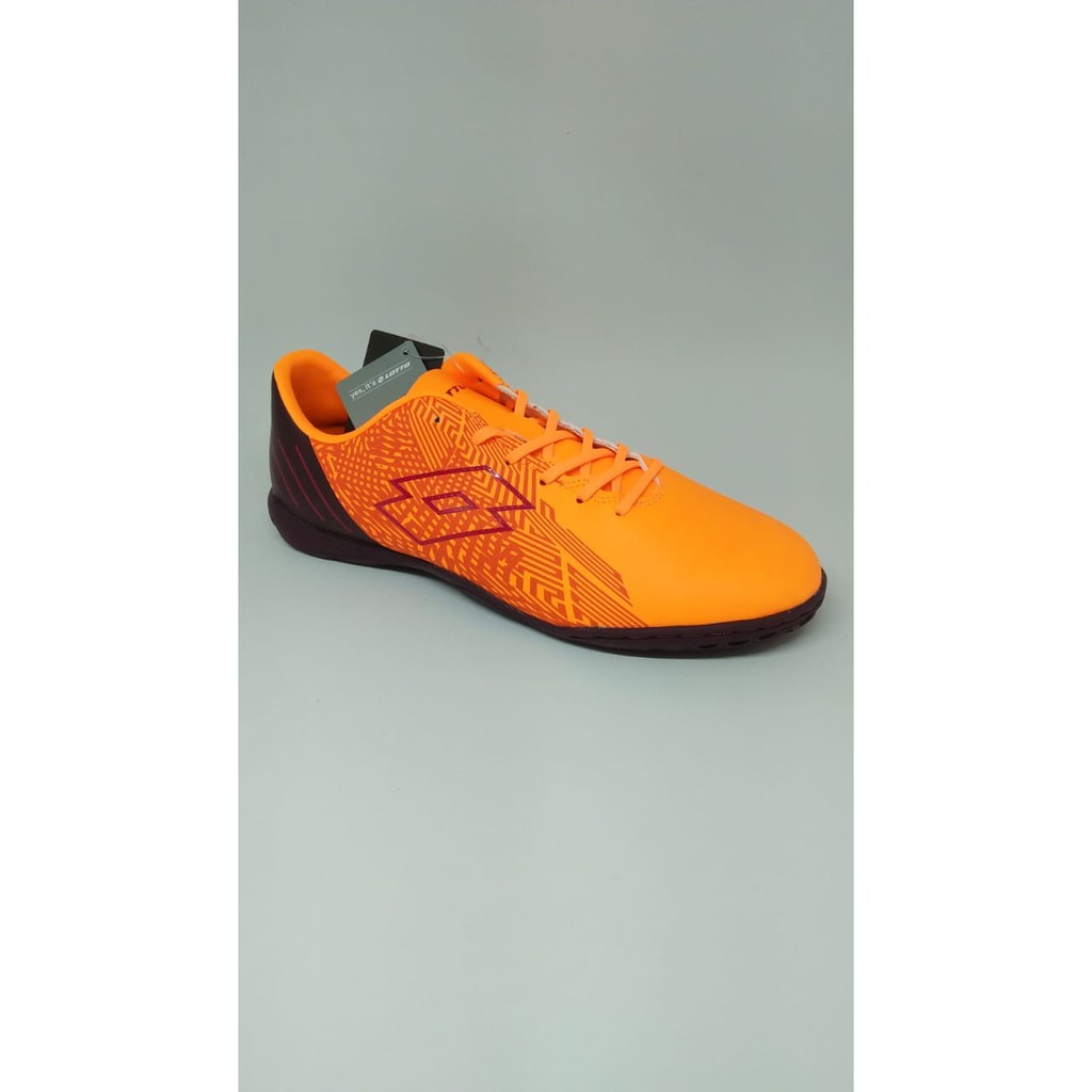 sport ku/Sepatu futsal lotto original Blade IN orange black new 2018