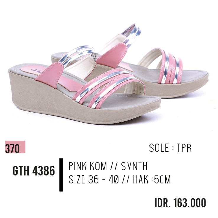 sepatu wedges wanita,wedges cewek,wedges perempuan GTH 4386