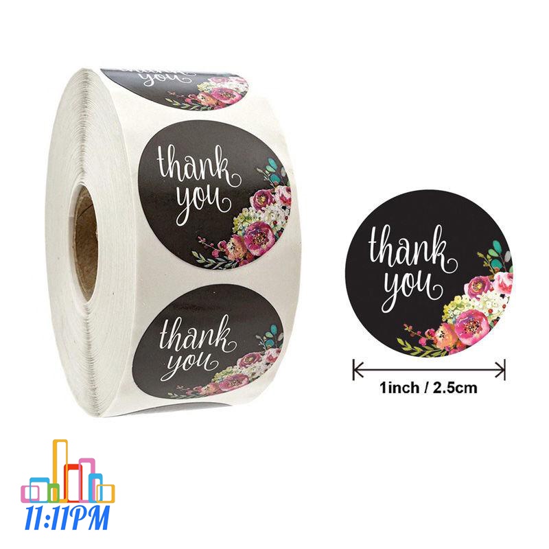Stiker Terima Kasih / Sticker Thank you 500 Pcs / 1 Roll-5