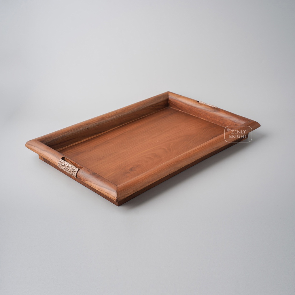 Nampan Kayu Jati Minimalis | Nampan Hotel | Nampan Villa | Villa Tray | wooden tray minimalism