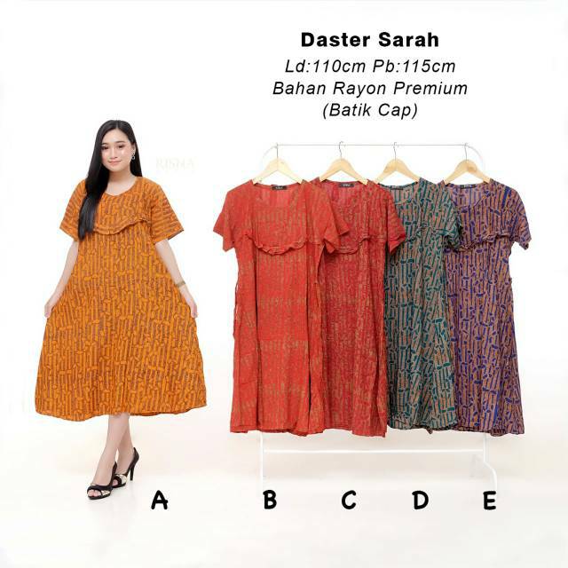  Risna  Batik  Daster  Payung kode Sarah Santung Rayon Super 