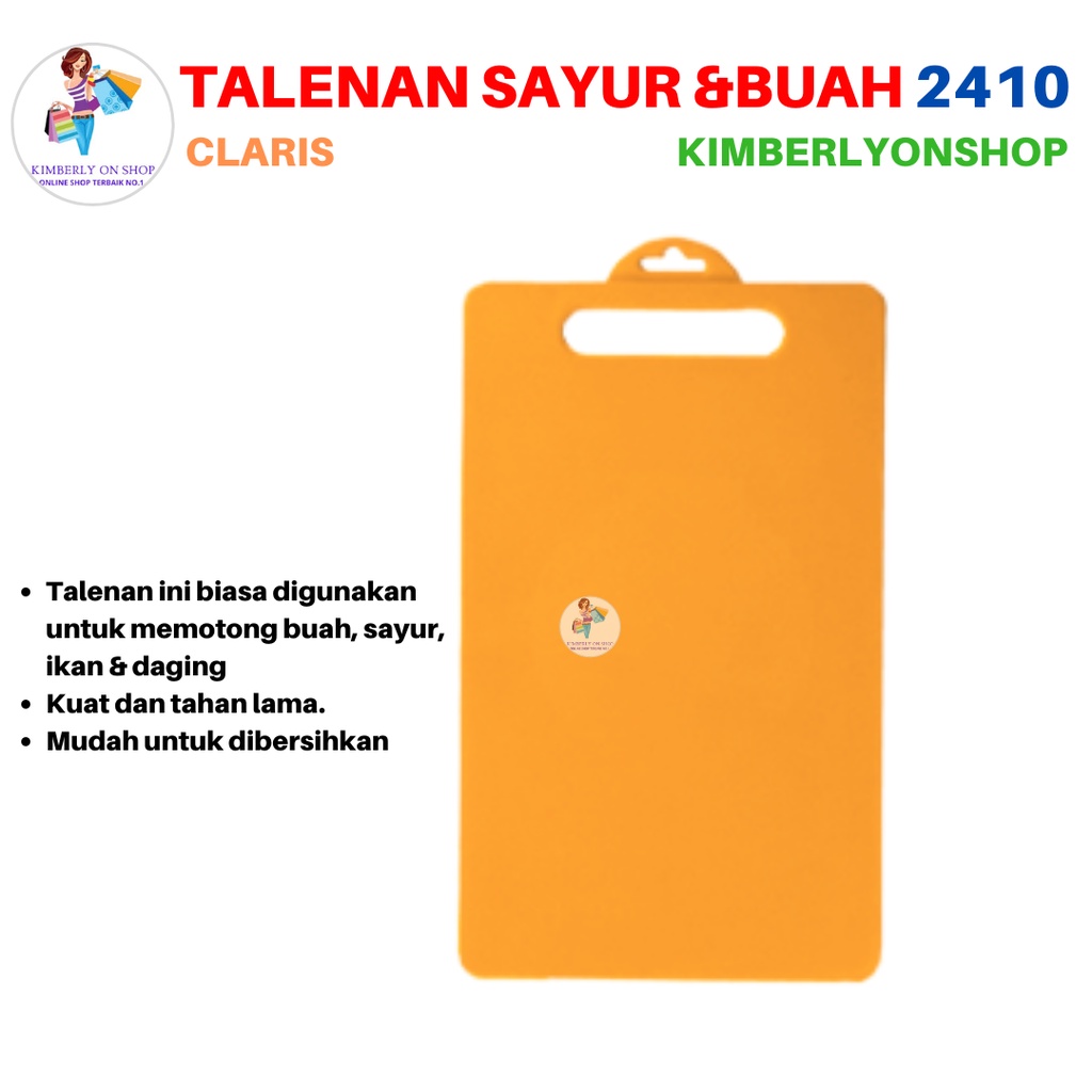 Talenan Plastik Anti Bacterial Delica Cutting Board 2410 Claris